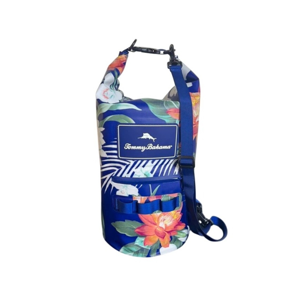 Tommy Bahama 20L Waterproof Dry Bag Tropical Floral Navy Blue 1872235 NWT